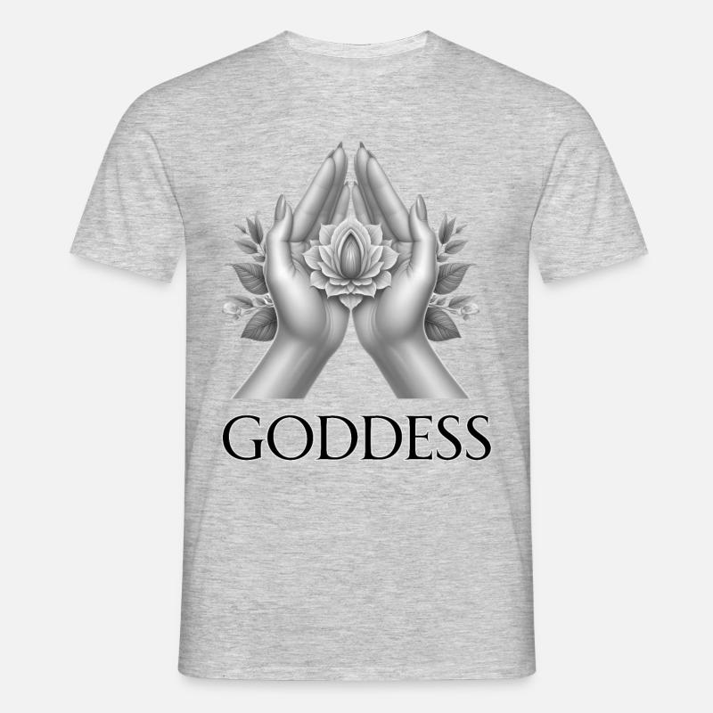 GODDESS (subtitle) #059 - Men's T-Shirt - heather grey