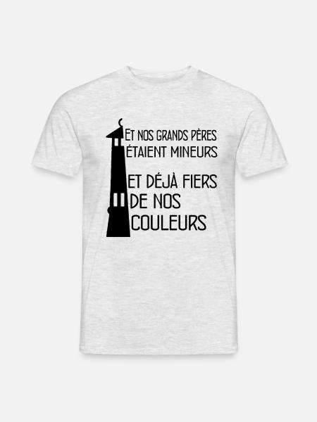 Mineurs Lensois - T-shirt homme - gris chiné