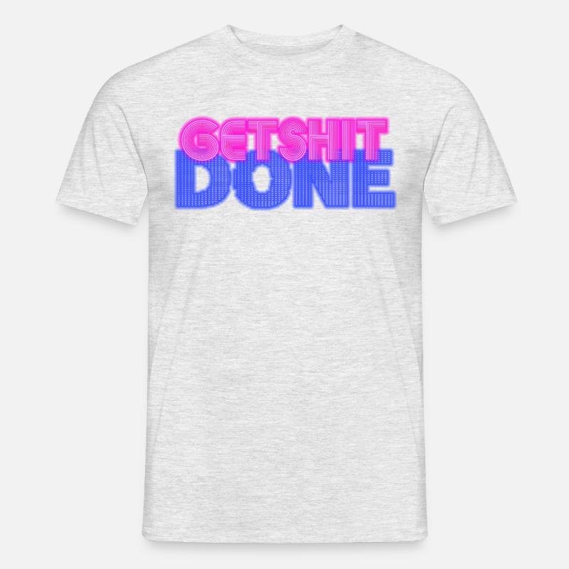 NICEgetshitdoneTRASH - Männer T-Shirt - Grau meliert