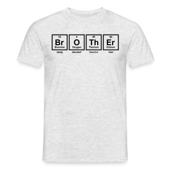 Lustiges Big Brother-Periodensystem - Männer T-Shirt - Grau meliert - Vorne - AI Model Male 178 dark (178cm)