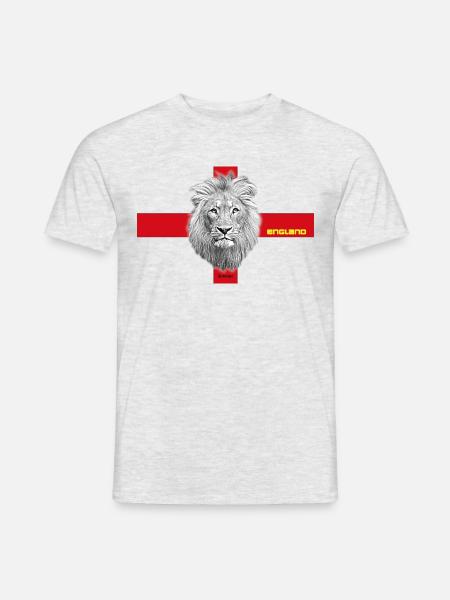 Lion d’Angleterre - T-shirt homme - gris chiné