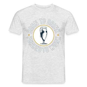 Bier - Männer T-Shirt - Grau meliert - Vorne - AI Model Male 178 dark (178cm)