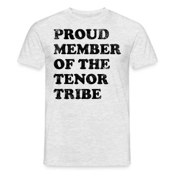 Proud Member of the Tenor Tribe - schwarz - Männer T-Shirt - Grau meliert - Vorne - AI Model Male 178 dark (178cm)