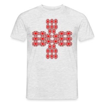 Believe me - Men's T-Shirt - heather grey - Front - AI Model Male 178 dark (178cm)