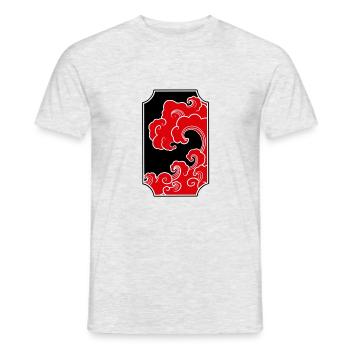 Manga-Kunst - Männer T-Shirt - Grau meliert - Vorne - AI Model Male 178 dark (178cm)