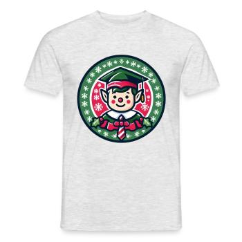 Elf School - Men's T-Shirt - heather grey - Front - AI Model Male 178 dark (178cm)