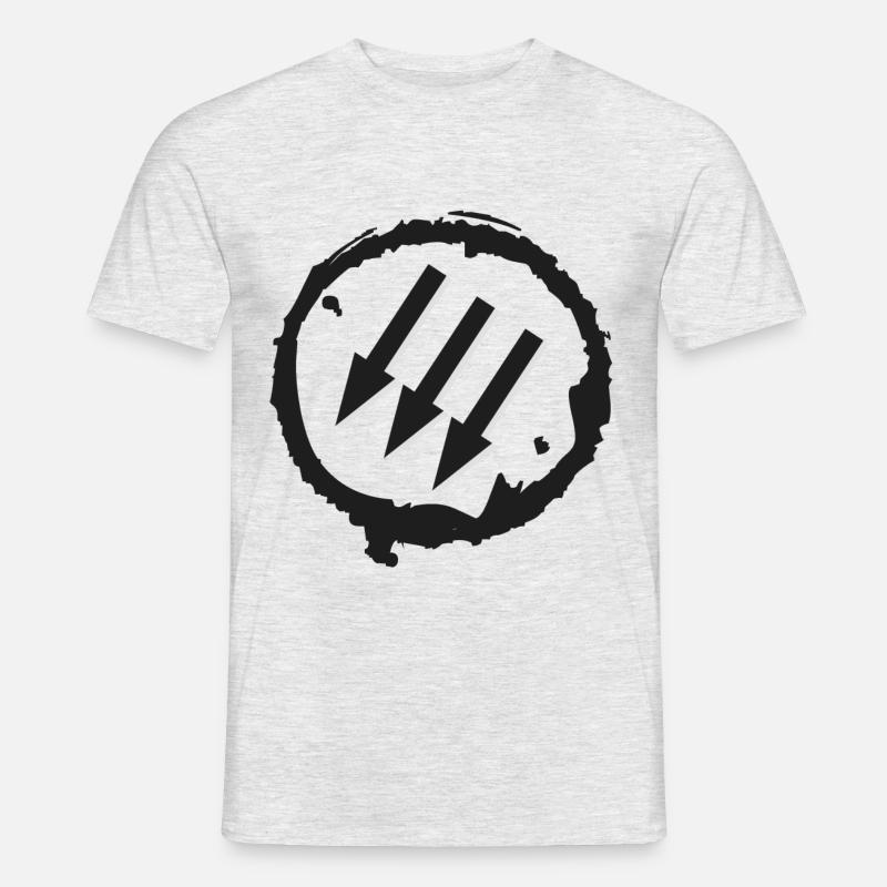 pfeile der antifa - Männer T-Shirt - Grau meliert