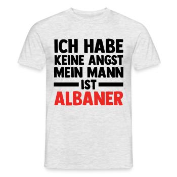 Albanians Albanian Albania - Men's T-Shirt - heather grey - Front - AI Model Male 178 dark (178cm)