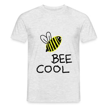 Bee beekeeper bee honey t-shirt - Men's T-Shirt - heather grey - Front - AI Model Male 178 dark (178cm)
