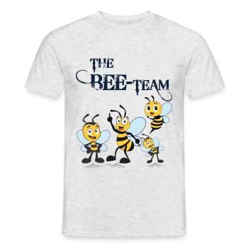 Bee team bees beekeepers - Men's T-Shirt - heather grey - Front - AI Model Male 178 dark (178cm)