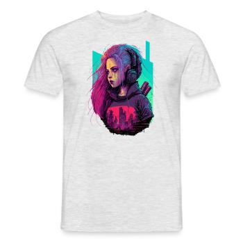 Amazing Design Of A Stunning Women - Men's T-Shirt - heather grey - Front - AI Model Male 178 dark (178cm)