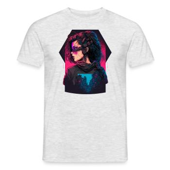 Science Fiction Lady the excellent gift for - Men's T-Shirt - heather grey - Front - AI Model Male 178 dark (178cm)