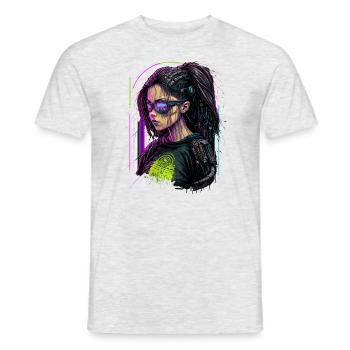 Fearsome Punk Lady the simple birthday gift for - Men's T-Shirt - heather grey - Front - AI Model Male 178 dark (178cm)