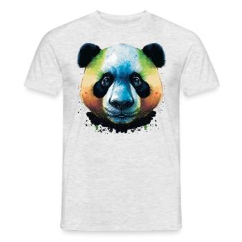 Panda de Chine - T-shirt homme - gris chiné - Devant - AI Model Male 178 dark (178cm)