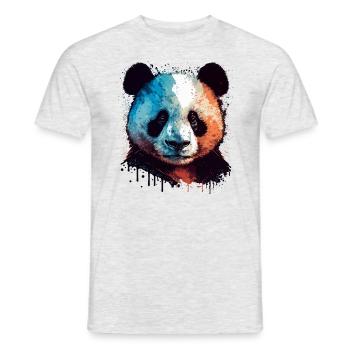 Panda Cadeau pour les garçons - T-shirt homme - gris chiné - Devant - AI Model Male 178 dark (178cm)