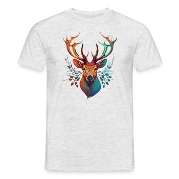 Niedliches Reh - Männer T-Shirt - Grau meliert - Vorne - AI Model Male 178 dark (178cm)