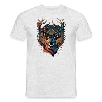 Faon - T-shirt homme - gris chiné - Devant - AI Model Male 178 dark (178cm)