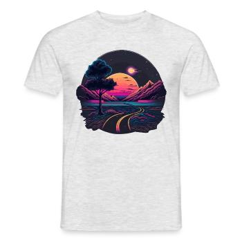 Neonsonne - Männer T-Shirt - Grau meliert - Vorne - AI Model Male 178 dark (178cm)