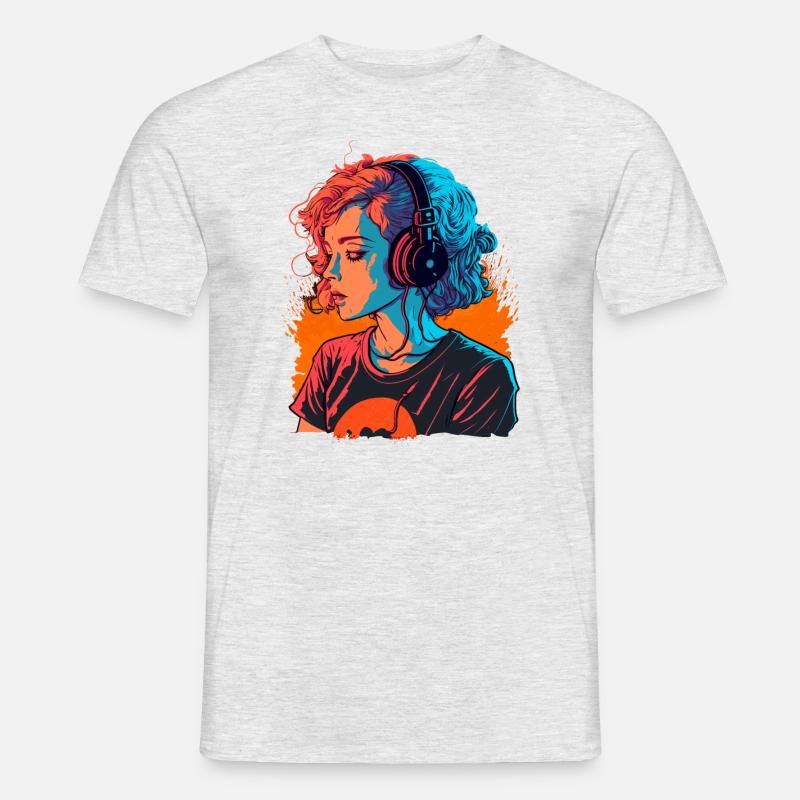Süßes Mädchen - Männer T-Shirt - Grau meliert