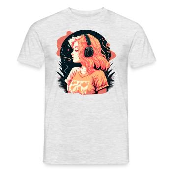 Geschenk - Männer T-Shirt - Grau meliert - Vorne - AI Model Male 178 dark (178cm)