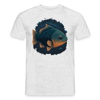 Aquarium Ventilator - Männer T-Shirt - Grau meliert - Vorne - AI Model Male 178 dark (178cm)