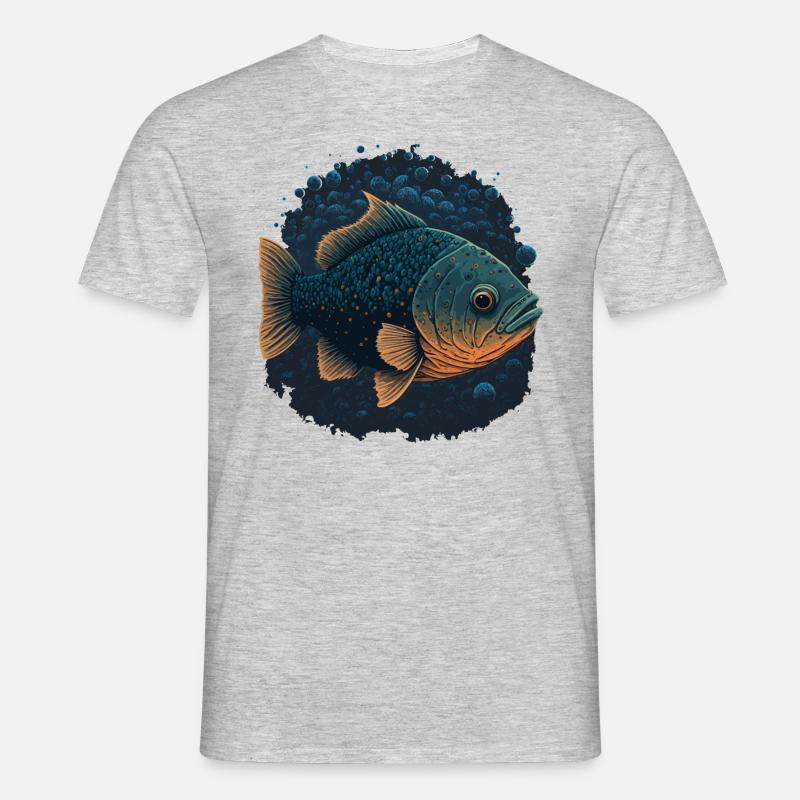 Aquarium Ventilator - Männer T-Shirt - Grau meliert