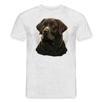 Verhalten Labrador Retriever - Männer T-Shirt - Grau meliert - Vorne - AI Model Male 178 dark (178cm)