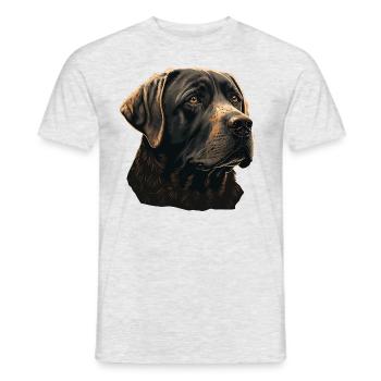 Großer Labrador Retriever - Männer T-Shirt - Grau meliert - Vorne - AI Model Male 178 dark (178cm)