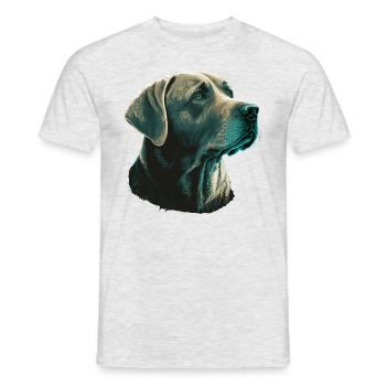 Bright Labrador Retriever - Männer T-Shirt - Grau meliert - Vorne - AI Model Male 178 dark (178cm)
