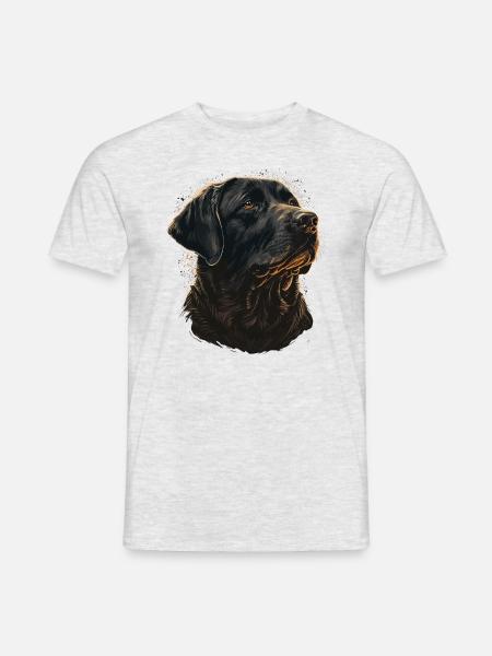 Nice Labrador Retriever Illustration - Men's T-Shirt - heather grey