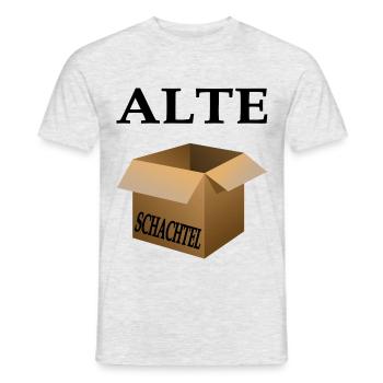Alte Schachtel - Version 1 - Happy Birthday - Männer T-Shirt - Grau meliert - Vorne - AI Model Male 178 dark (178cm)
