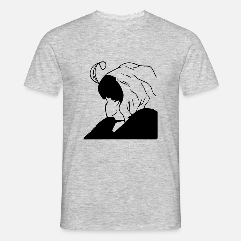 die alte oder junge frau - Männer T-Shirt - Grau meliert