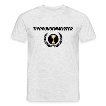 Tipprundemeister Tipprundensieger Tippspielsieger - T-shirt homme - gris chiné - Devant - AI Model Male 178 dark (178cm)