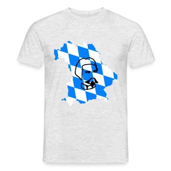BY Kini gross - Männer T-Shirt - Grau meliert - Vorne - AI Model Male 178 dark (178cm)