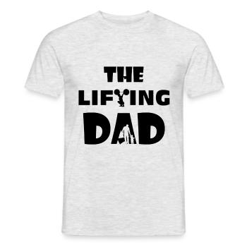 Lifting Dad Weihnachten Geschenk - Männer T-Shirt - Grau meliert - Vorne - AI Model Male 178 dark (178cm)