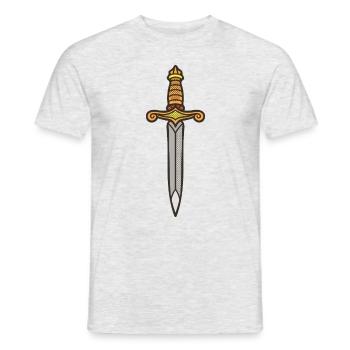 Sword - Men's T-Shirt - heather grey - Front - AI Model Male 178 dark (178cm)