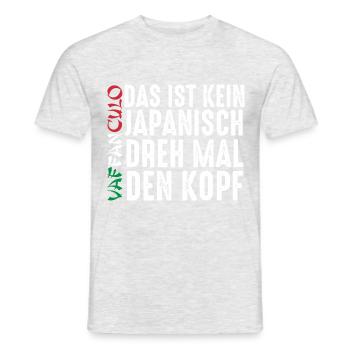 Italy Italian Vaffanculo - Men's T-Shirt - heather grey - Front - AI Model Male 178 dark (178cm)