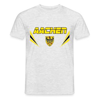 Aachen Vector - Männer T-Shirt - Grau meliert - Vorne - AI Model Male 178 dark (178cm)