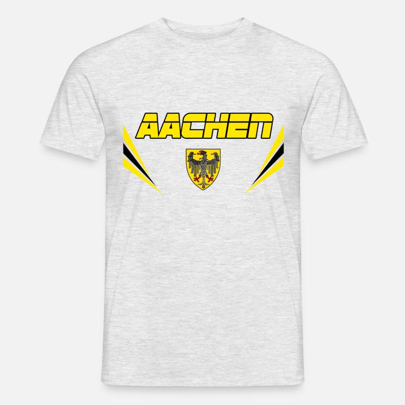 Aachen Vector - Männer T-Shirt - Grau meliert