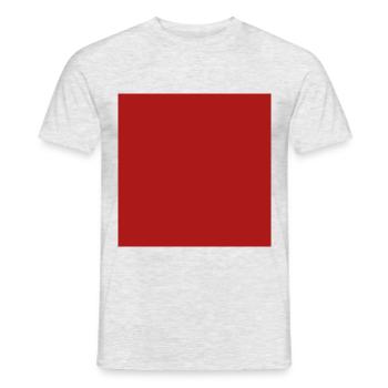 Red Square | for men, women and children - Men's T-Shirt - heather grey - Front - AI Model Male 178 dark (178cm)
