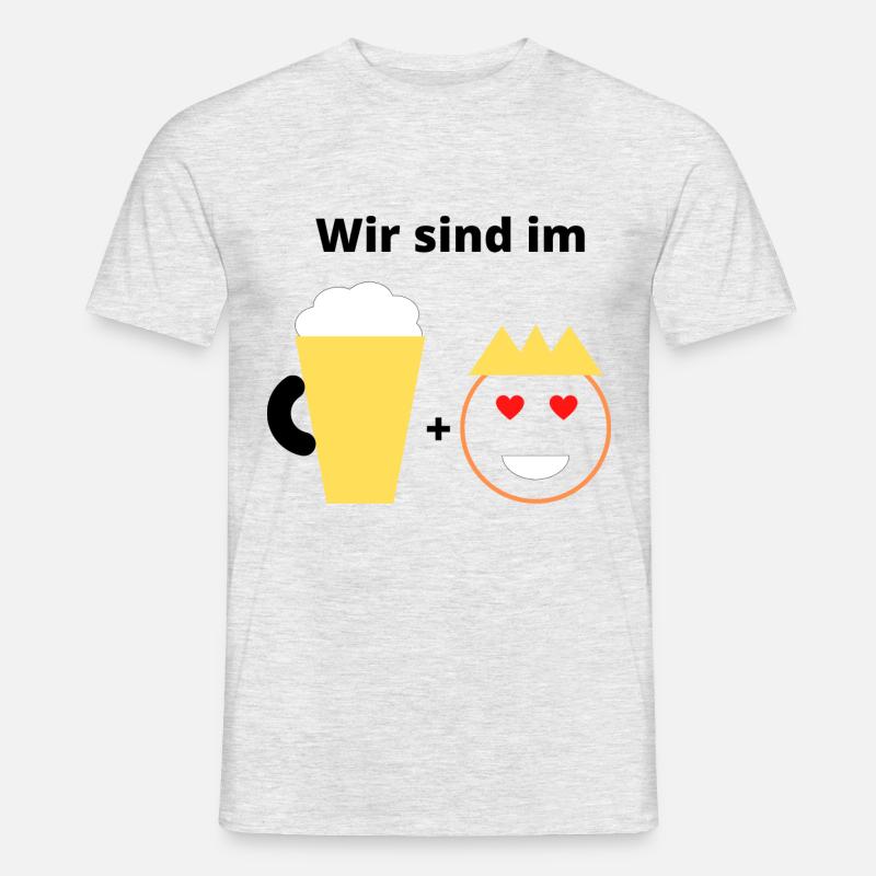 Mallorca - Bierkönig Liebe - Männer T-Shirt - Grau meliert