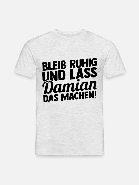 First name Damian - Men's T-Shirt - heather grey