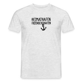 Heimathafen Friedrichshafen - Männer T-Shirt - Grau meliert - Vorne - AI Model Male 178 dark (178cm)