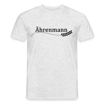 Ährenmann - Männer T-Shirt - Grau meliert - Vorne - AI Model Male 178 dark (178cm)