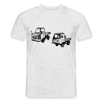 Multicar M22 M25 M26 - Männer T-Shirt - Grau meliert - Vorne - AI Model Male 178 dark (178cm)