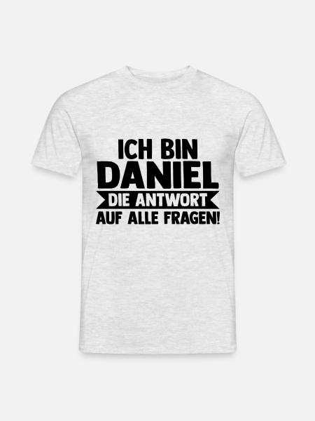 Prénom Daniel - T-shirt homme - gris chiné