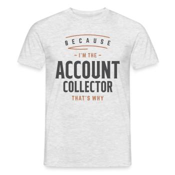 Profession de collecteur de compte - T-shirt homme - gris chiné - Devant - AI Model Male 178 dark (178cm)