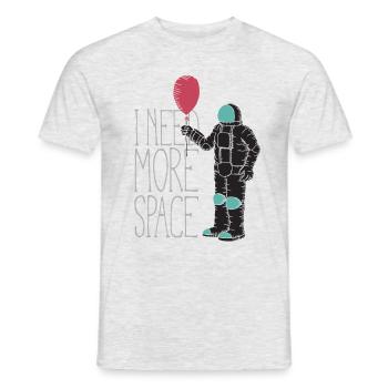 J’ai besoin de plus d’espace - T-shirt homme - gris chiné - Devant - AI Model Male 178 dark (178cm)