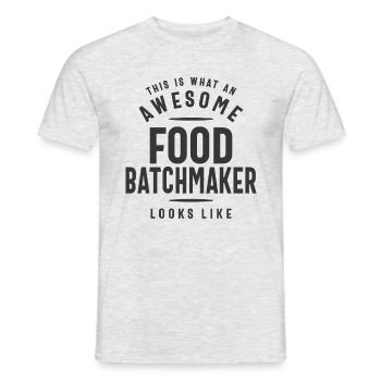 Drôle génial Food Batchmaker Job Occupation - T-shirt homme - gris chiné - Devant - AI Model Male 178 dark (178cm)