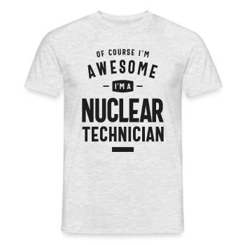 Großartig, ich bin ein Nukleartechniker - Männer T-Shirt - Grau meliert - Vorne - AI Model Male 178 dark (178cm)
